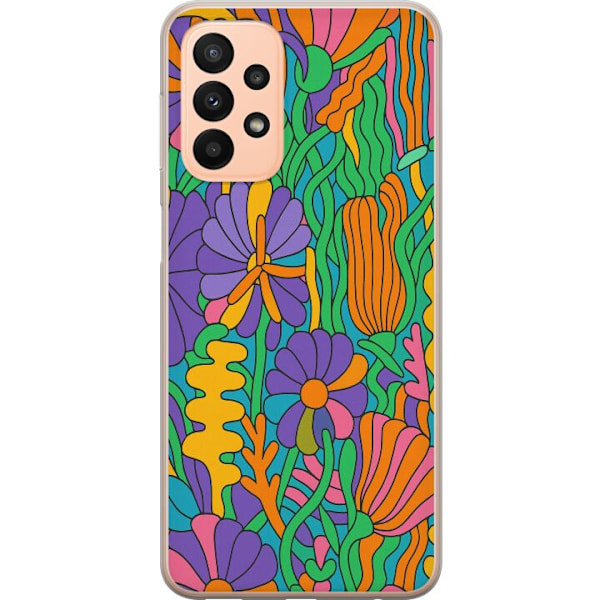 Samsung Galaxy A23 Genomskinligt Skal Color Pop