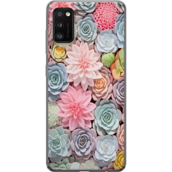 Samsung Galaxy A41 Gennemsigtig cover Grønne planter