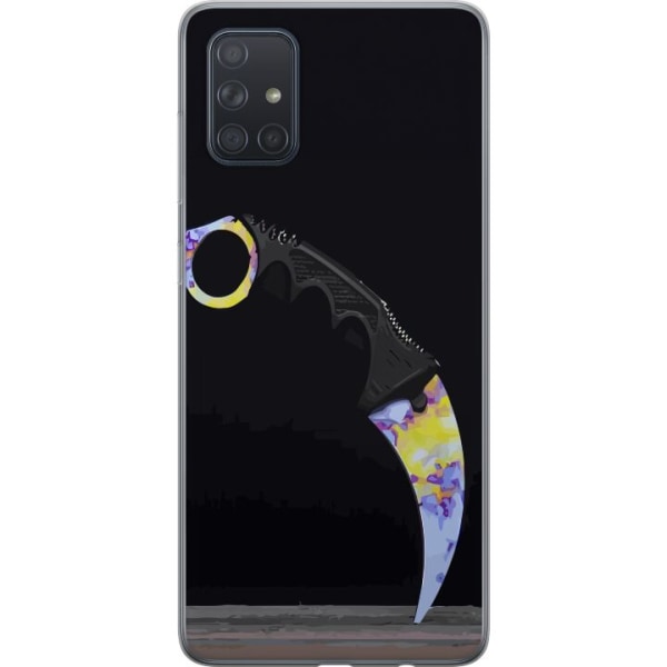 Samsung Galaxy A71 Gennemsigtig cover Karambit / Butterfly / M