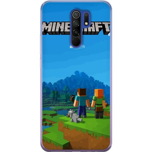 Xiaomi Redmi 9 Genomskinligt Skal Minecraft Key Art