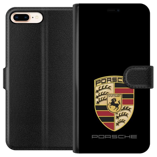 Kompatibel Tegnebogsetui til Apple iPhone 8 Plus Porsche