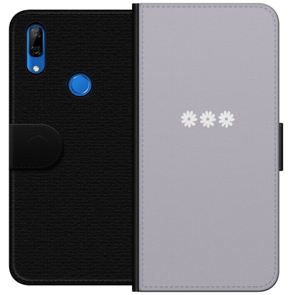 Huawei P Smart Z Plånboksfodral Lila Blomminimalism – stilr