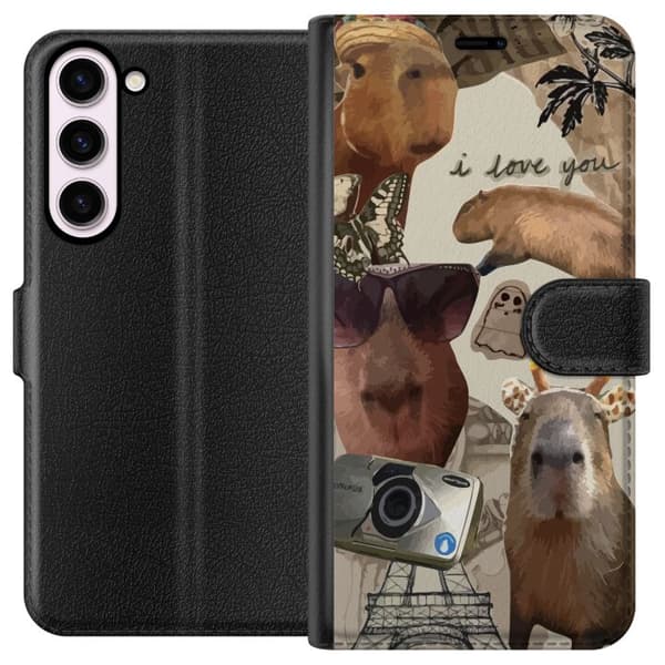 Kompatibelt Plånboksfodral till Samsung Galaxy S23+ Capybara