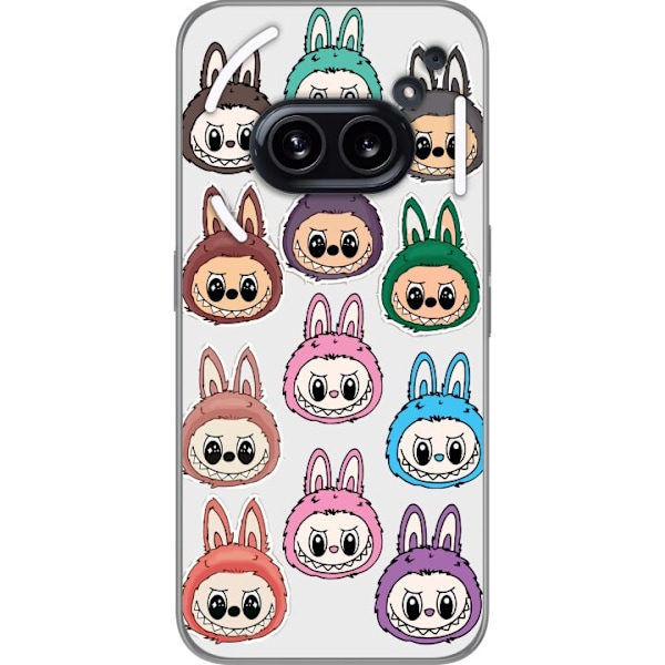 Nothing Phone (2a) Gennemsigtig cover Labubu Macaron Monster -