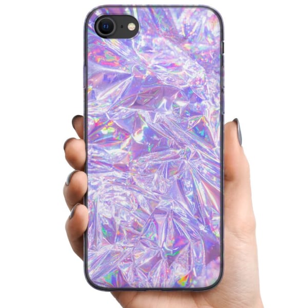 Apple iPhone 8 TPU Mobilcover Holografiske Diamanter