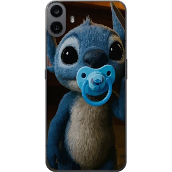 Nothing CMF Phone 1 Läpinäkyvä kuori Stitch & Napp - vauvateema söpöllä hahmolla