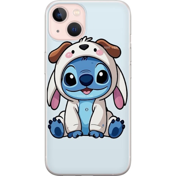 Apple iPhone 13 Läpinäkyvä kuori Stitch Koirapuku Lilo & Stitch Disney Hauska Design Sininen Avaruusolento Sarjakuva Hahmo Suosittu Lapsille Suosit