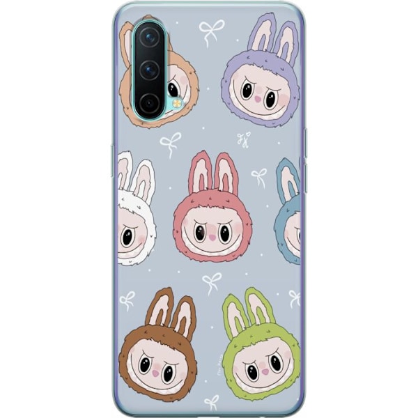 OnePlus Nord CE 5G Gjennomsiktig deksel Pastel Labubu