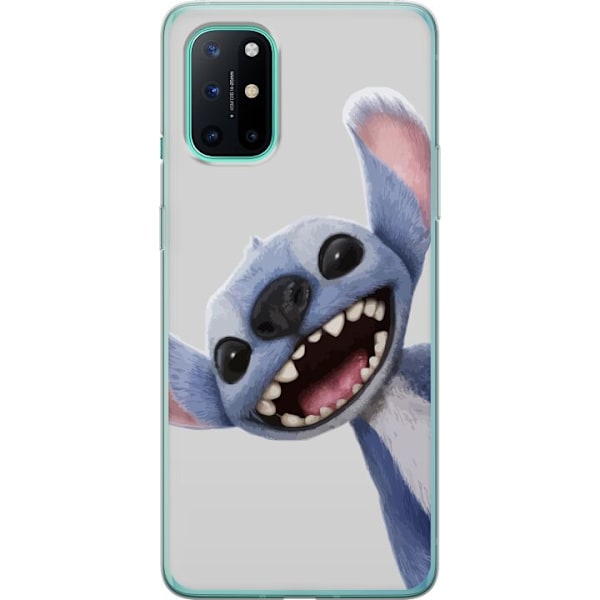 OnePlus 8T Läpinäkyvä kuori Stitch liikkeessä - Kawaii-suu
