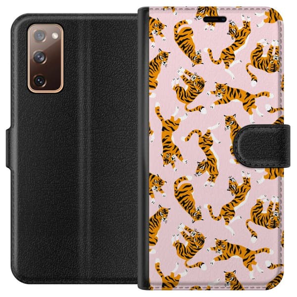 Kompatibelt Plånboksfodral till Samsung Galaxy S20 FE Tiger