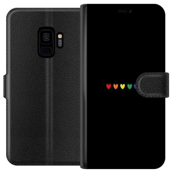 Samsung Galaxy S9 Tegnebogsetui Stolt Hjerter
