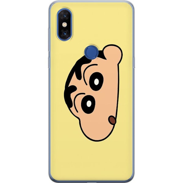 Xiaomi Mi Mix 3 Gjennomsiktig deksel Peeking Shinchan