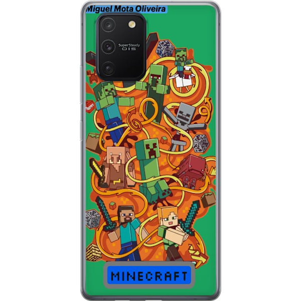 Samsung Galaxy S10 Lite Gjennomsiktig deksel Minecraft