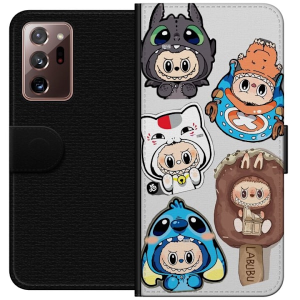 Samsung Galaxy Note20 Ultra Plånboksfodral Labubu figursamlin