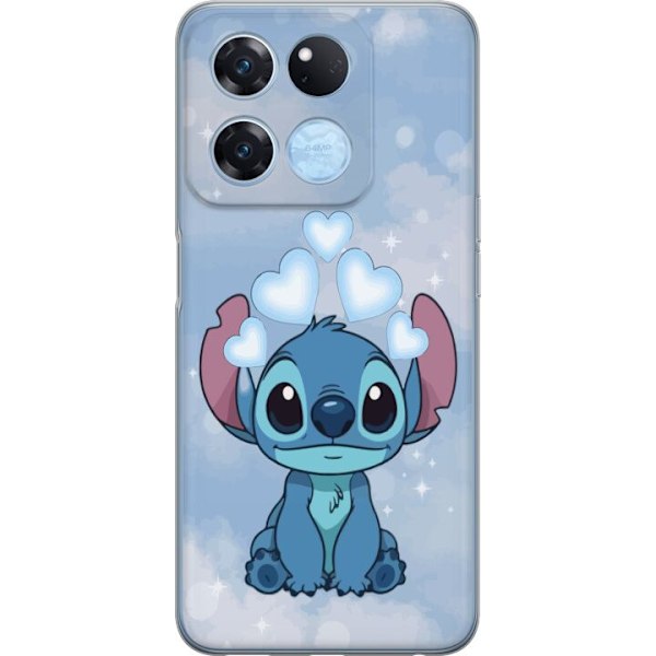 OnePlus Ace Racing Genomskinligt Skal Stitch Hoppande Glädje – Rolig Design för Present