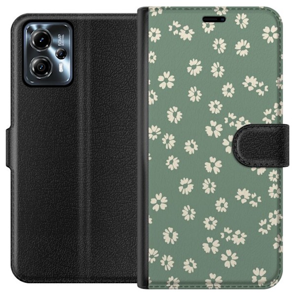 Motorola Moto G13 Lompakkokotelo Kukkaisunelma - Värikäs Kuk