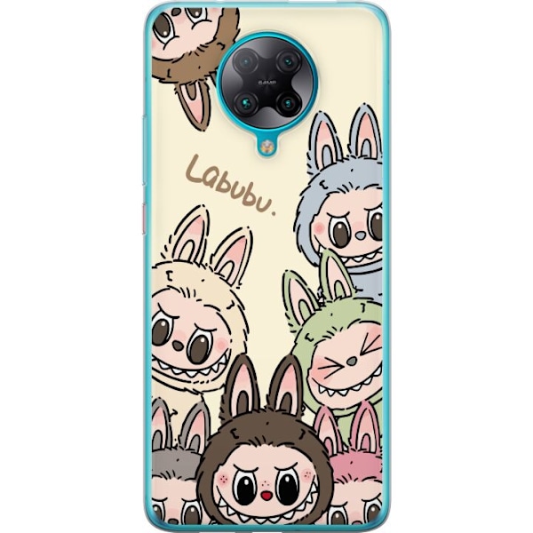 Xiaomi Poco F2 Pro Genomskinligt Skal Labubu Pastel Collection