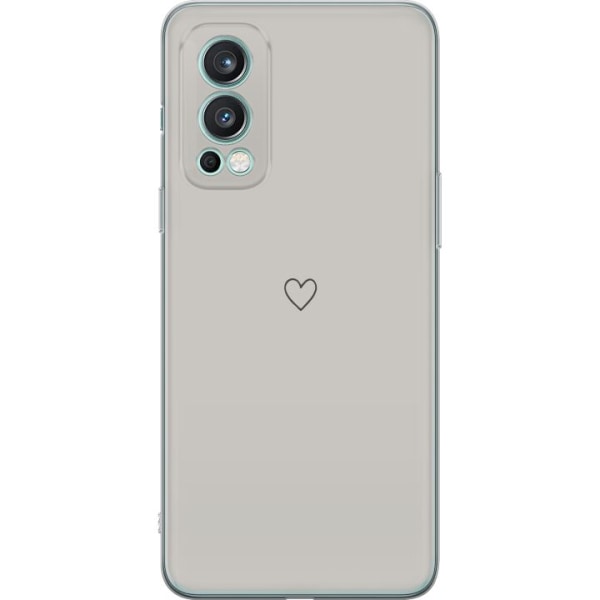 OnePlus Nord 2 5G Gennemsigtig cover Hjerte