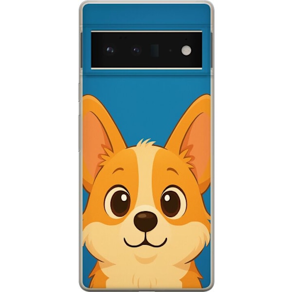Google Pixel 6 Pro Läpinäkyvä kuori Hello Corgi