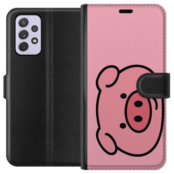 Samsung Galaxy A52s 5G Tegnebogsetui Kawaii Piggy