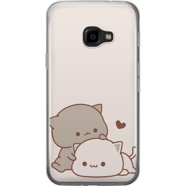 Samsung Galaxy Xcover 4 Genomskinligt Skal Kawaii Söta katter