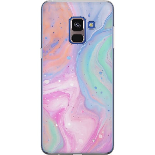 Samsung Galaxy A8 (2018) Genomskinligt Skal Pastellmarmor