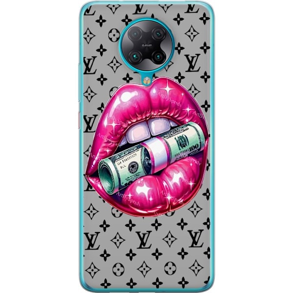 Xiaomi Poco F2 Pro Gennemsigtig cover LV Money Lip