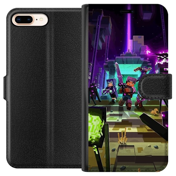 Apple iPhone 8 Plus Lompakkokotelo Minecraft