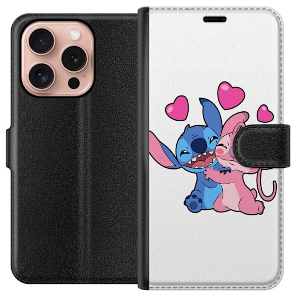 Apple iPhone 16 Pro Lommeboketui Lilo & Stitch