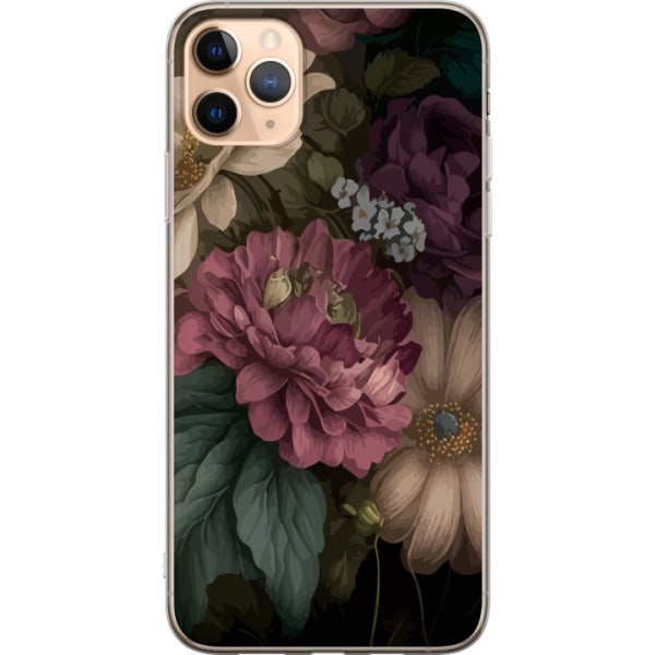 Apple iPhone 11 Pro Max Gjennomsiktig deksel Blomster
