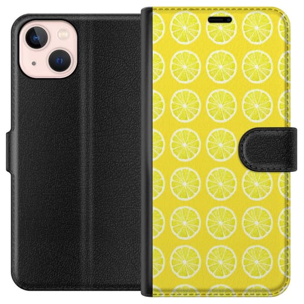 Kompatibelt Plånboksfodral till Apple iPhone 13 mini Citroner