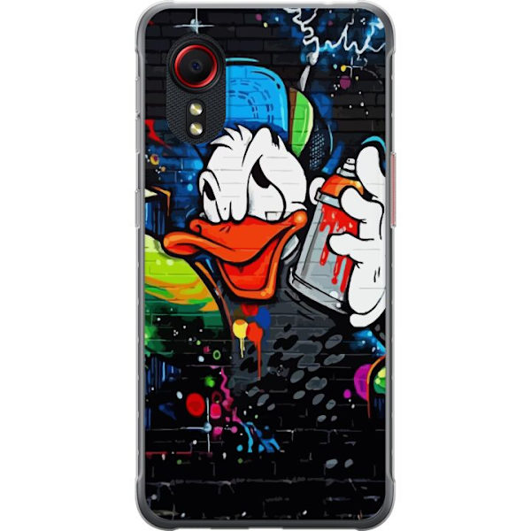 Samsung Galaxy Xcover 5 Läpinäkyvä kuori Kalle Anka Graffiti Disney Design Hauska Lasten Motiivi Väri Graafinen Suosittu Sarja Ikoninen Disney-hah