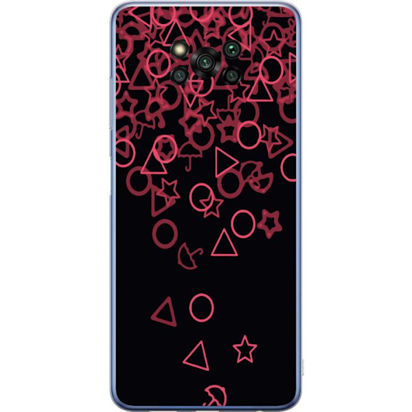 Xiaomi Poco X3 Pro Genomskinligt Skal Squid Game Ikoner Serie Design Populärt TV Spel Ikoner Grafiskt Motiv Asiatisk Trend Dramaserie