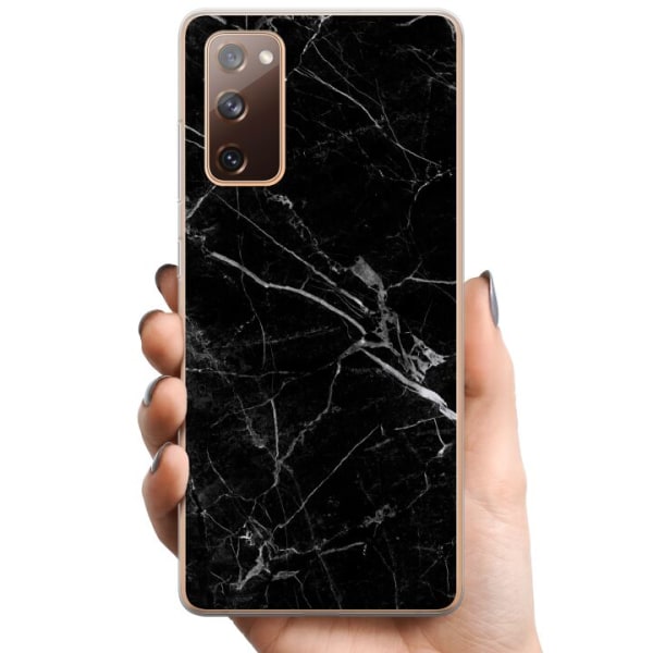 Samsung Galaxy S20 FE TPU Mobilskal black marble