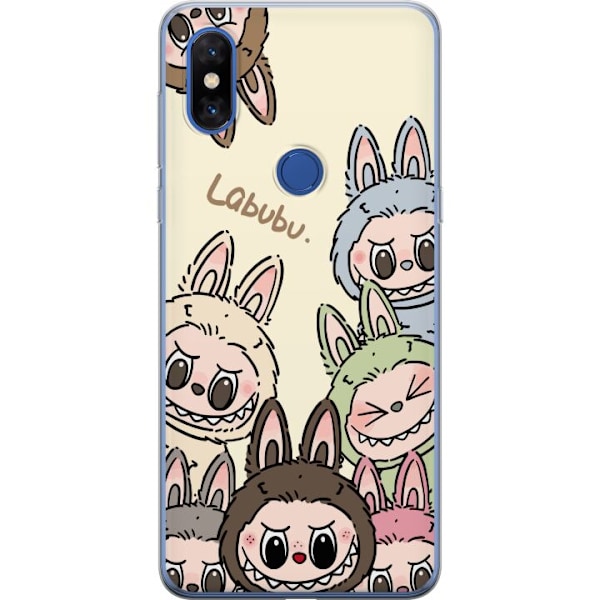 Xiaomi Mi Mix 3 Läpinäkyvä kuori Labubu Pastel Collection