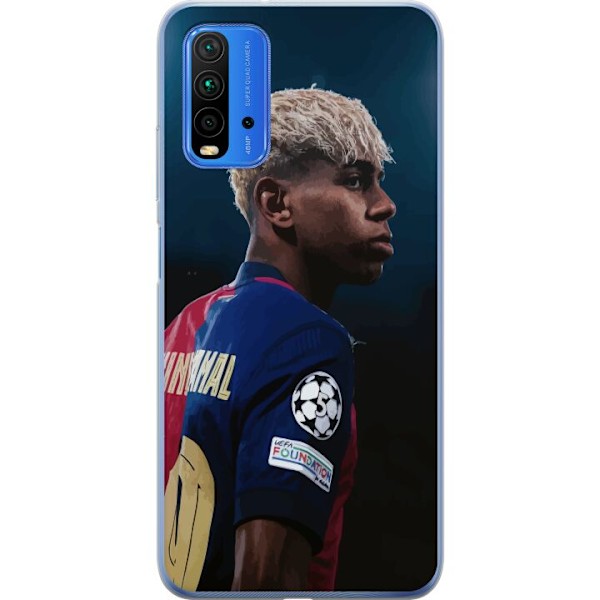Xiaomi Redmi 9T Läpinäkyvä kuori Lamine Yamal - Barcelonan ihmelapsi fokuksessa