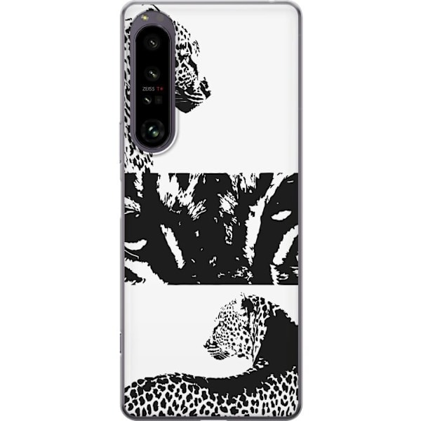 Sony Xperia 1 IV Läpinäkyvä kuori Leopard Faces