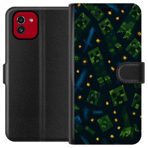 Samsung Galaxy A03 Lommeboketui Minecraft Dungeons Mob