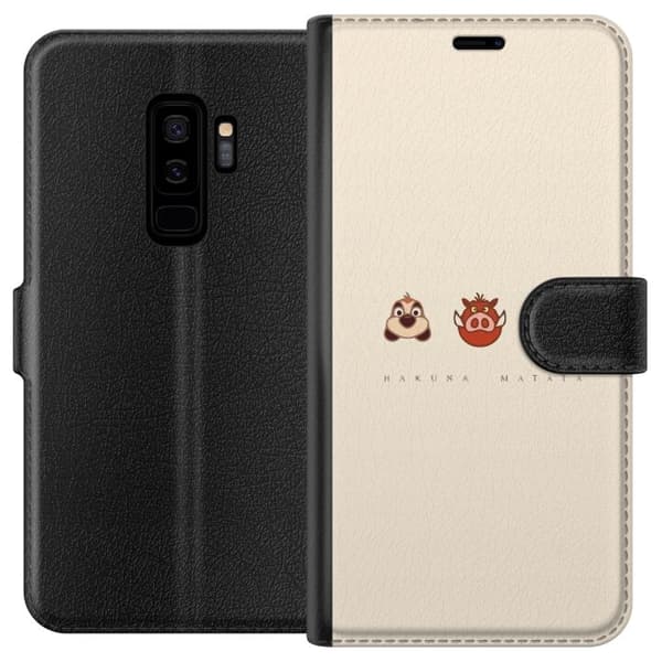 Kompatibel Tegnebogsetui til Samsung Galaxy S9+ Hakuna Matata
