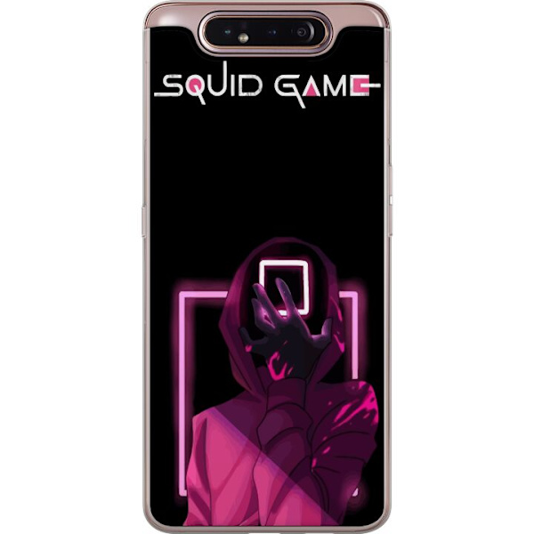 Samsung Galaxy A80 Läpinäkyvä kuori Squid Game Teema Suosittu Sarja Motiivi Graafinen Ikoninen Suunnittelu Aasialainen Popkulttuuri Jännitys Draam