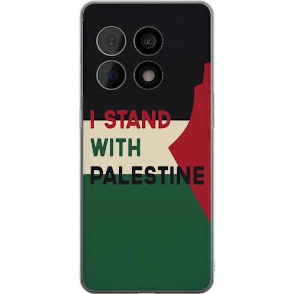 OnePlus 10 Pro Genomskinligt Skal Stand with Palestine – solidaritetsdesign med starkt budskap