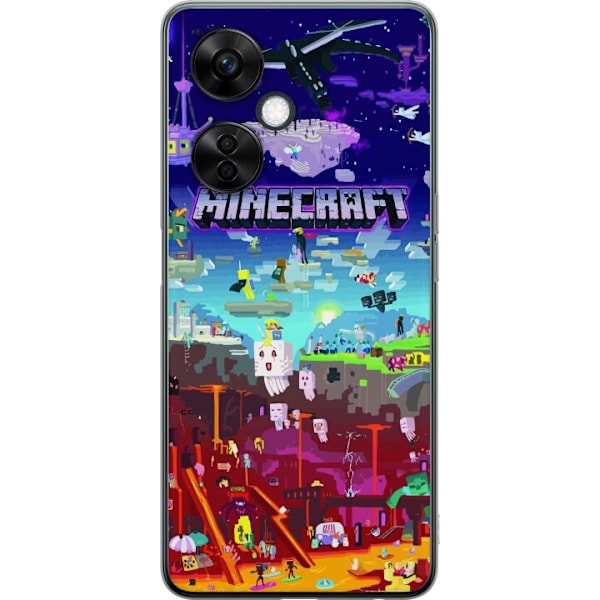 OnePlus Nord CE 3 Lite Läpinäkyvä kuori Minecraft