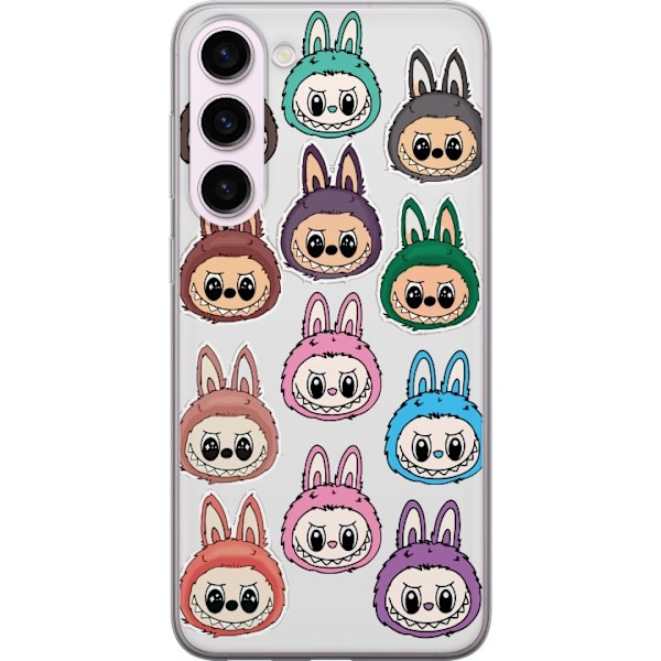 Samsung Galaxy S23+ Läpinäkyvä kuori Labubu Macaron Monster
