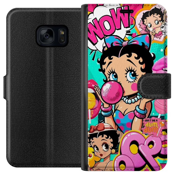 Samsung Galaxy S7 Plånboksfodral Betty Boop