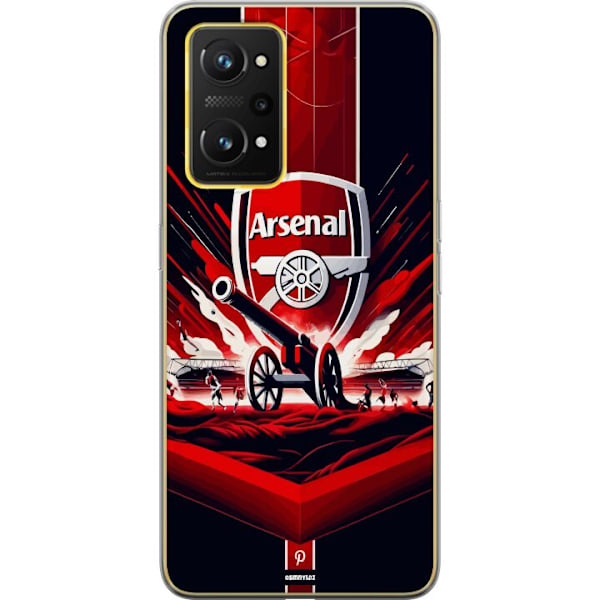 Realme GT Neo 3T Läpinäkyvä kuori Arsenal