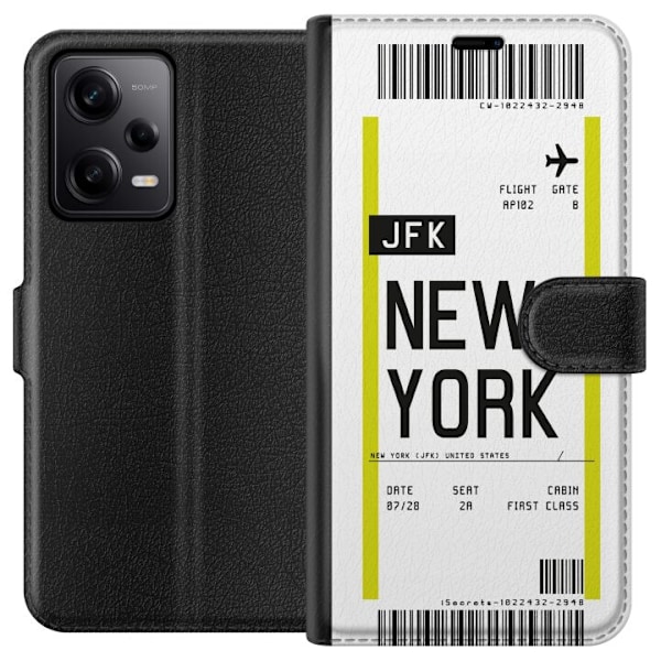 Xiaomi Redmi Note 12 Pro Lompakkokotelo New York