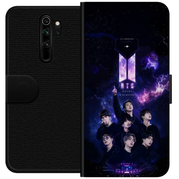 Kompatibel Tegnebogsetui til Xiaomi Redmi Note 8 Pro  BTS lilla