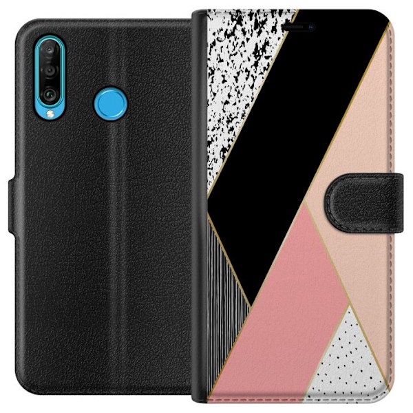 Huawei P30 lite Tegnebogsetui Mønster
