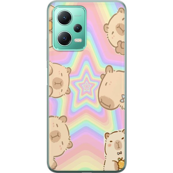 Xiaomi Redmi Note 12 Läpinäkyvä kuori Kawaii Capybara Galax