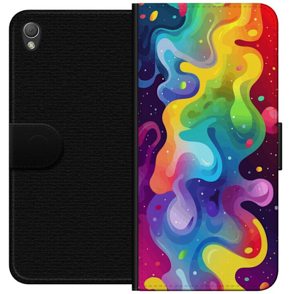 Sony Xperia Z3 Plånboksfodral Color Splash Abstrakt Konst Design Färgstarkt Mönster Modern Populär Väggkonst Grafiskt Trend
